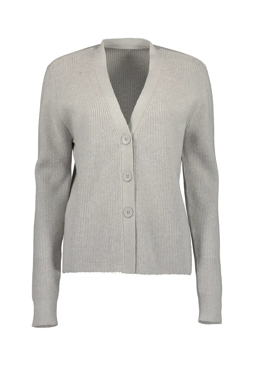 Strickjacke - hell grau