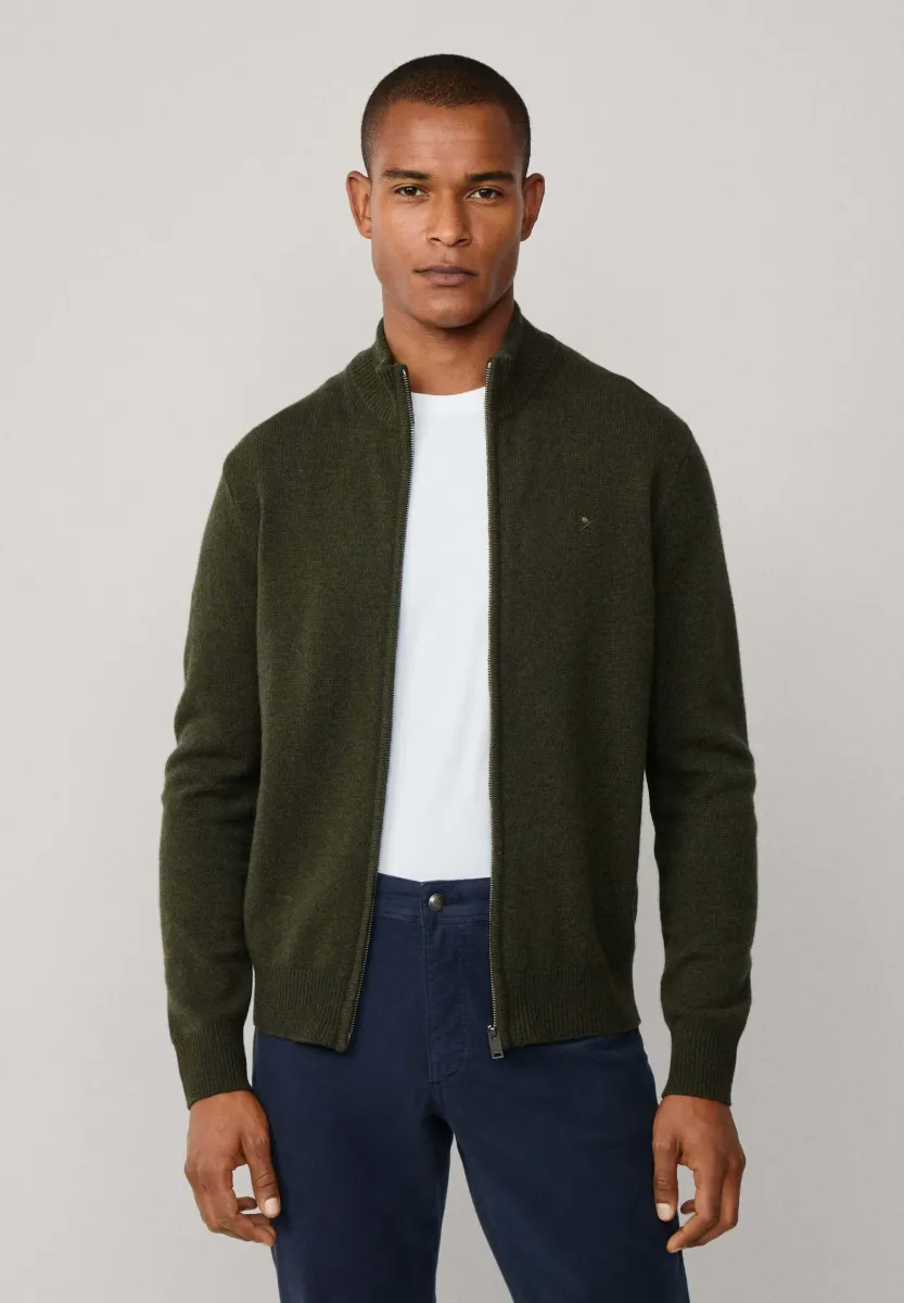 Strickjacke - hunter green