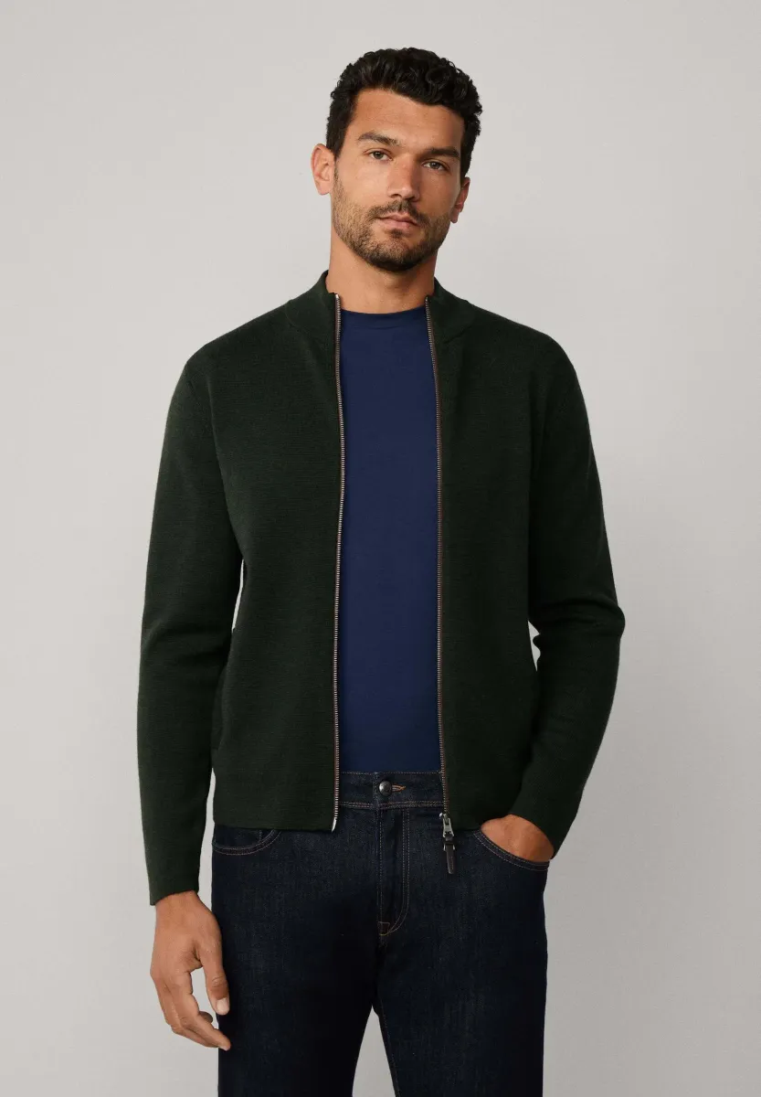 Strickjacke - hunter green