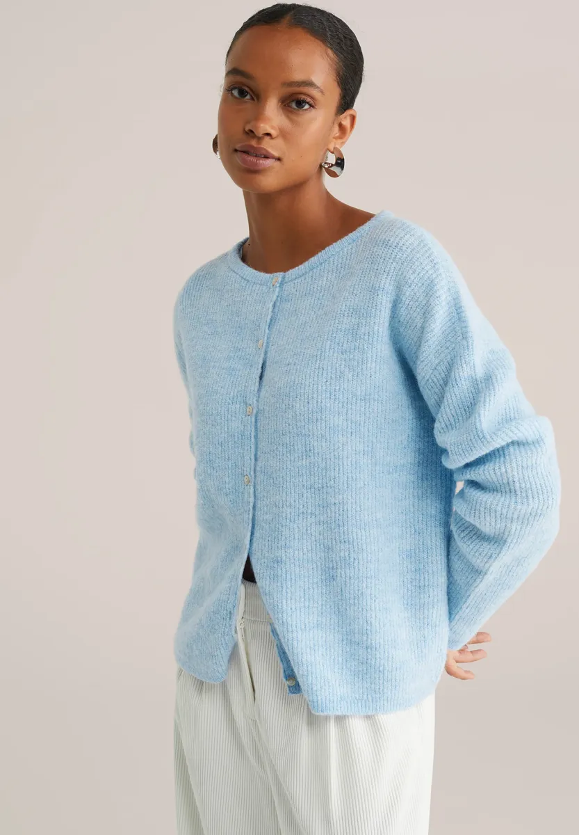 Strickjacke - ice blue