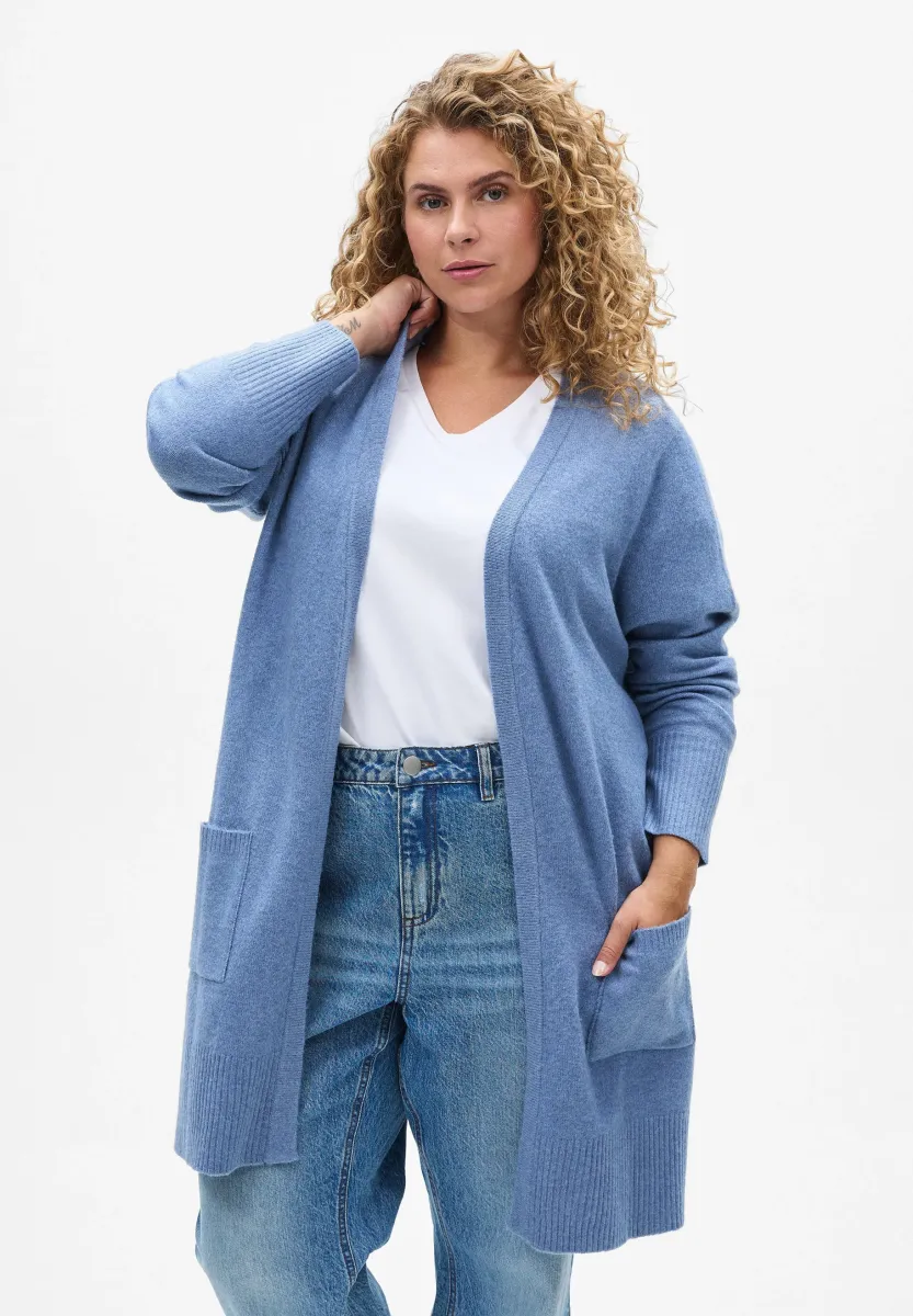 Strickjacke - infinity white mel