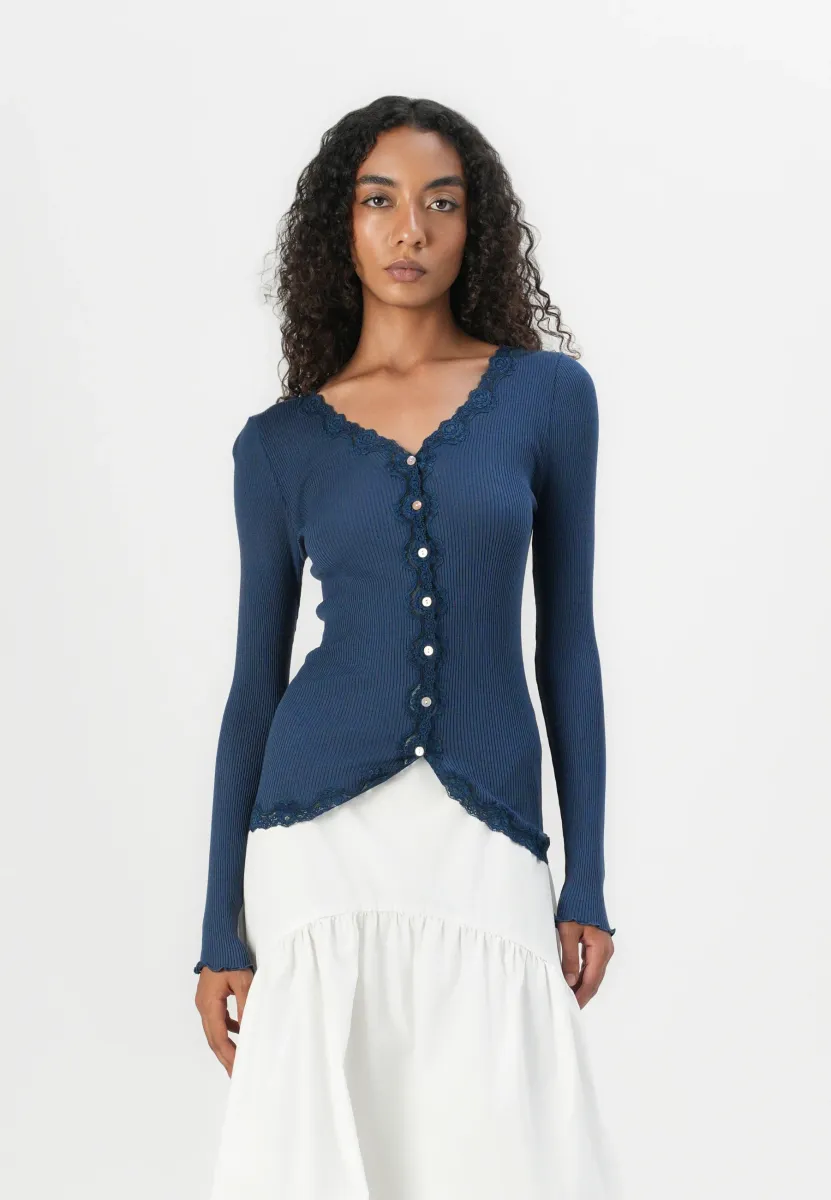 Strickjacke - insignia blue