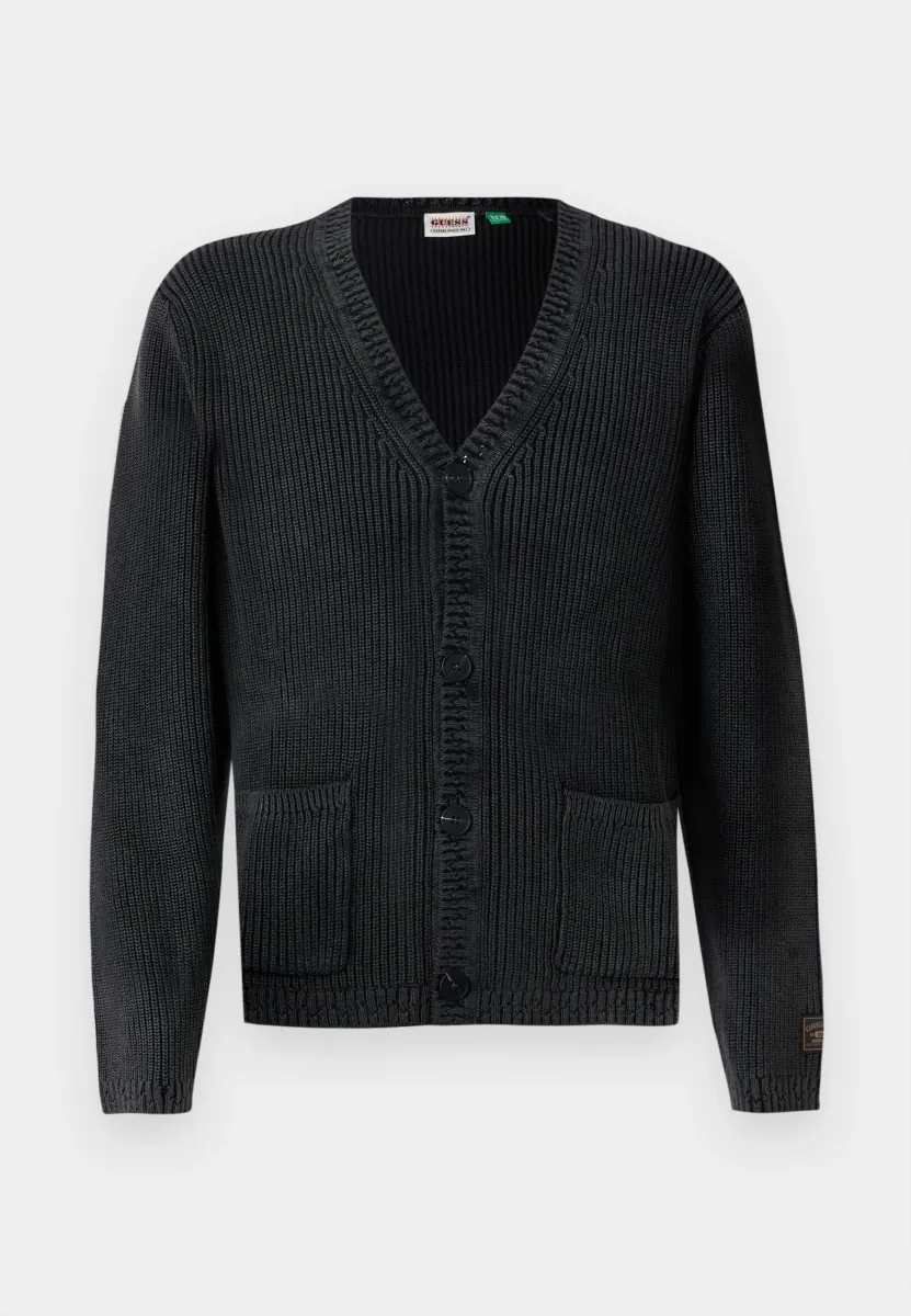 Strickjacke - jet black