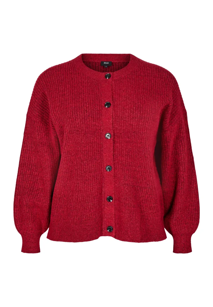 Strickjacke - karanda red mel.