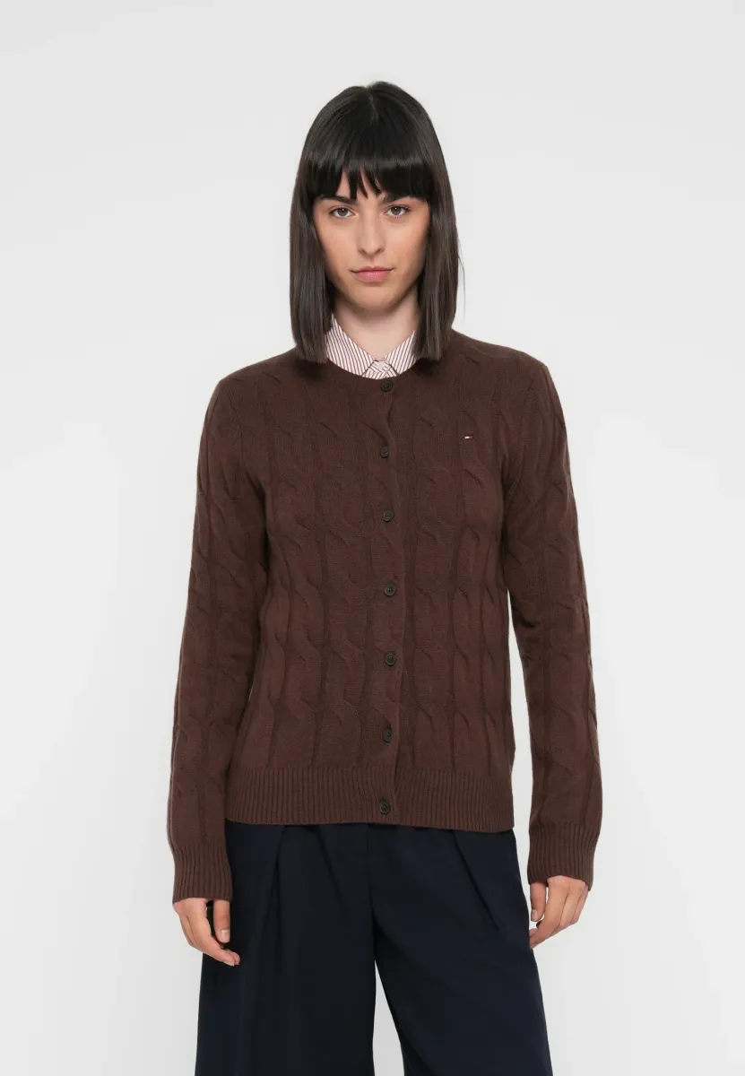 Strickjacke - legacy brown