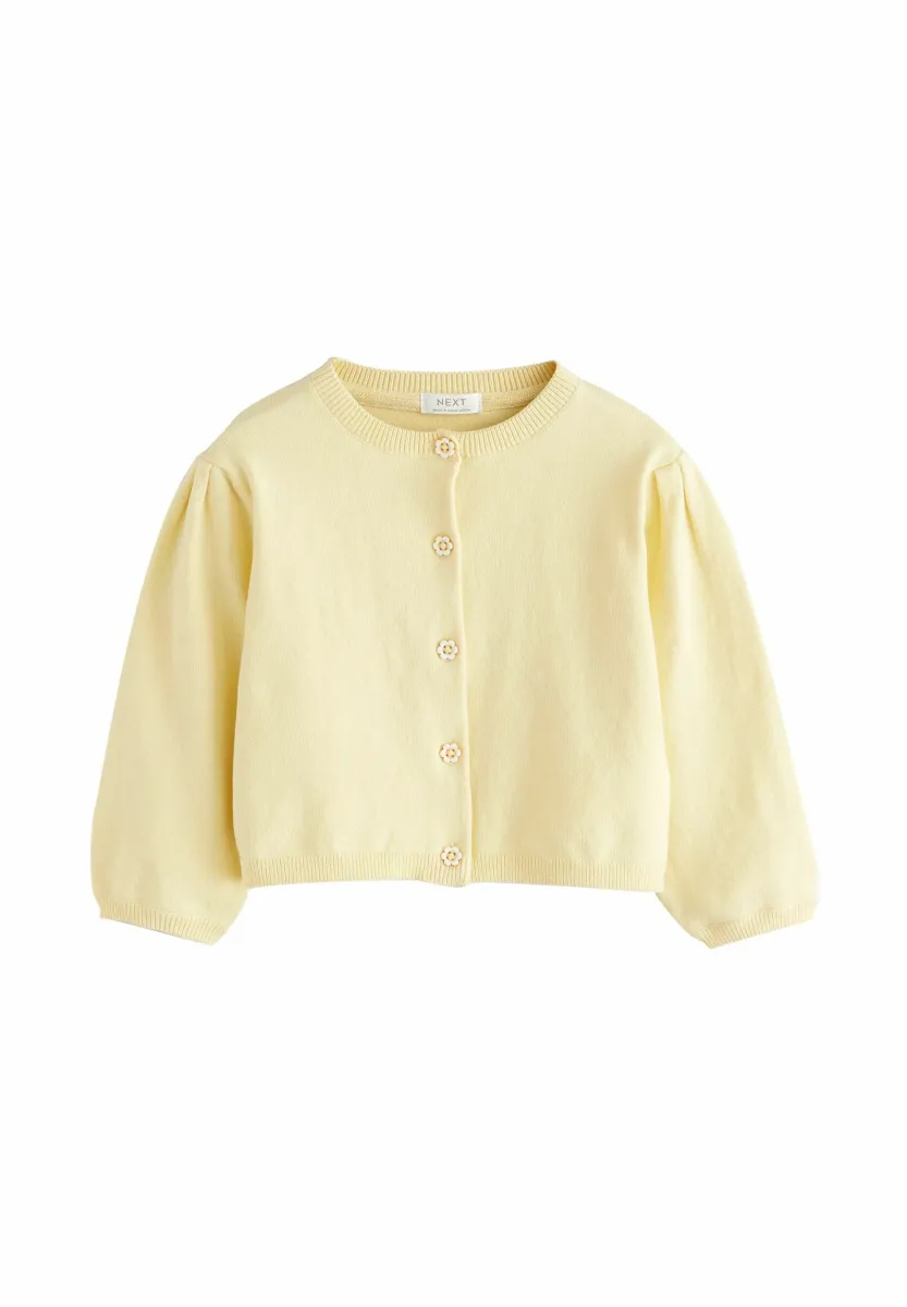 Strickjacke - lemon yellow