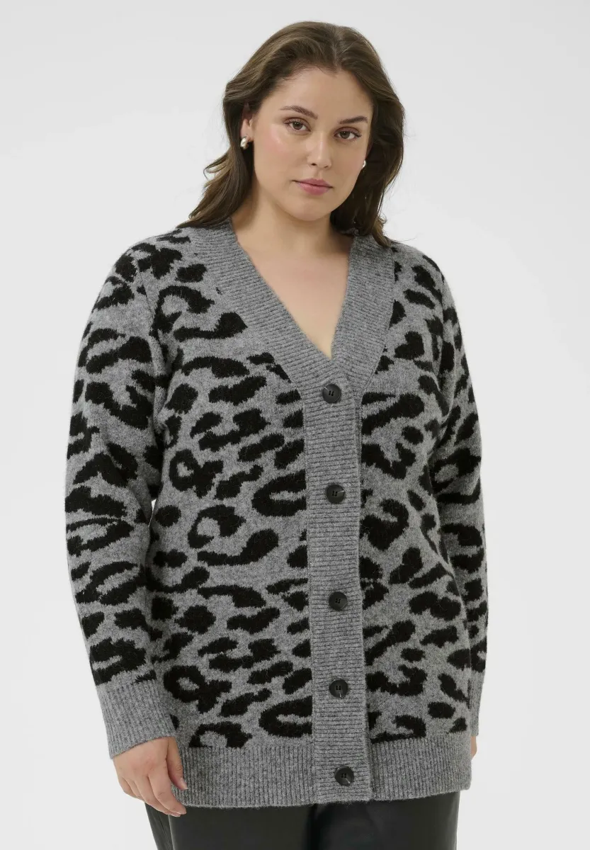 Strickjacke - lgm black leopard