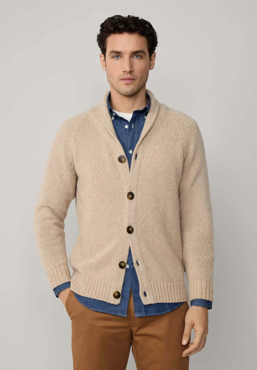 Strickjacke - light beige