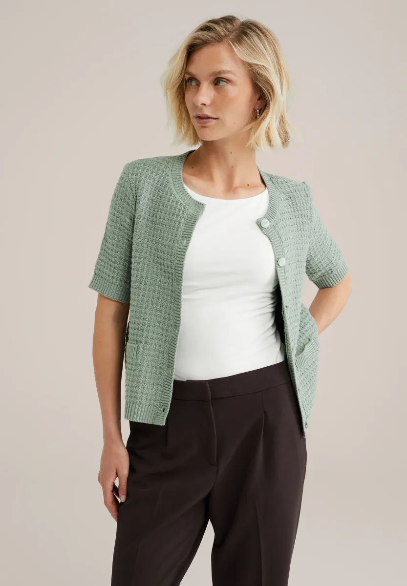 Strickjacke - light green