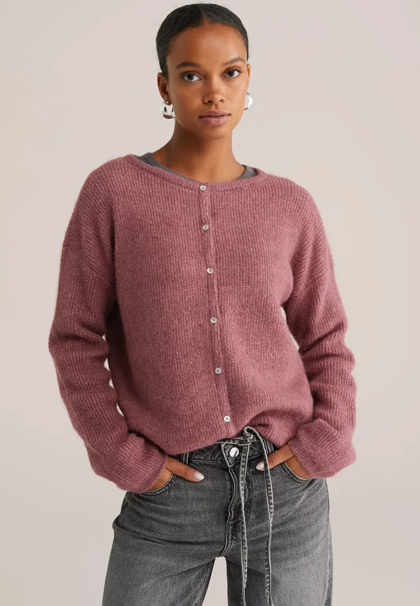 Strickjacke - light red