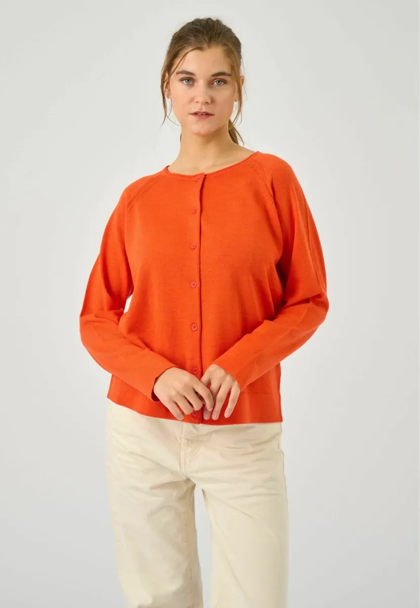 Strickjacke - mandarin melange