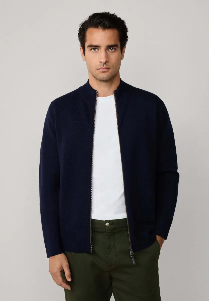 Strickjacke - midnight blue