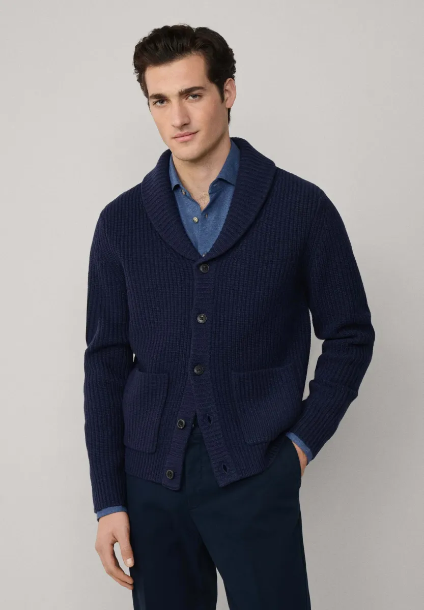 Strickjacke - midnight blue