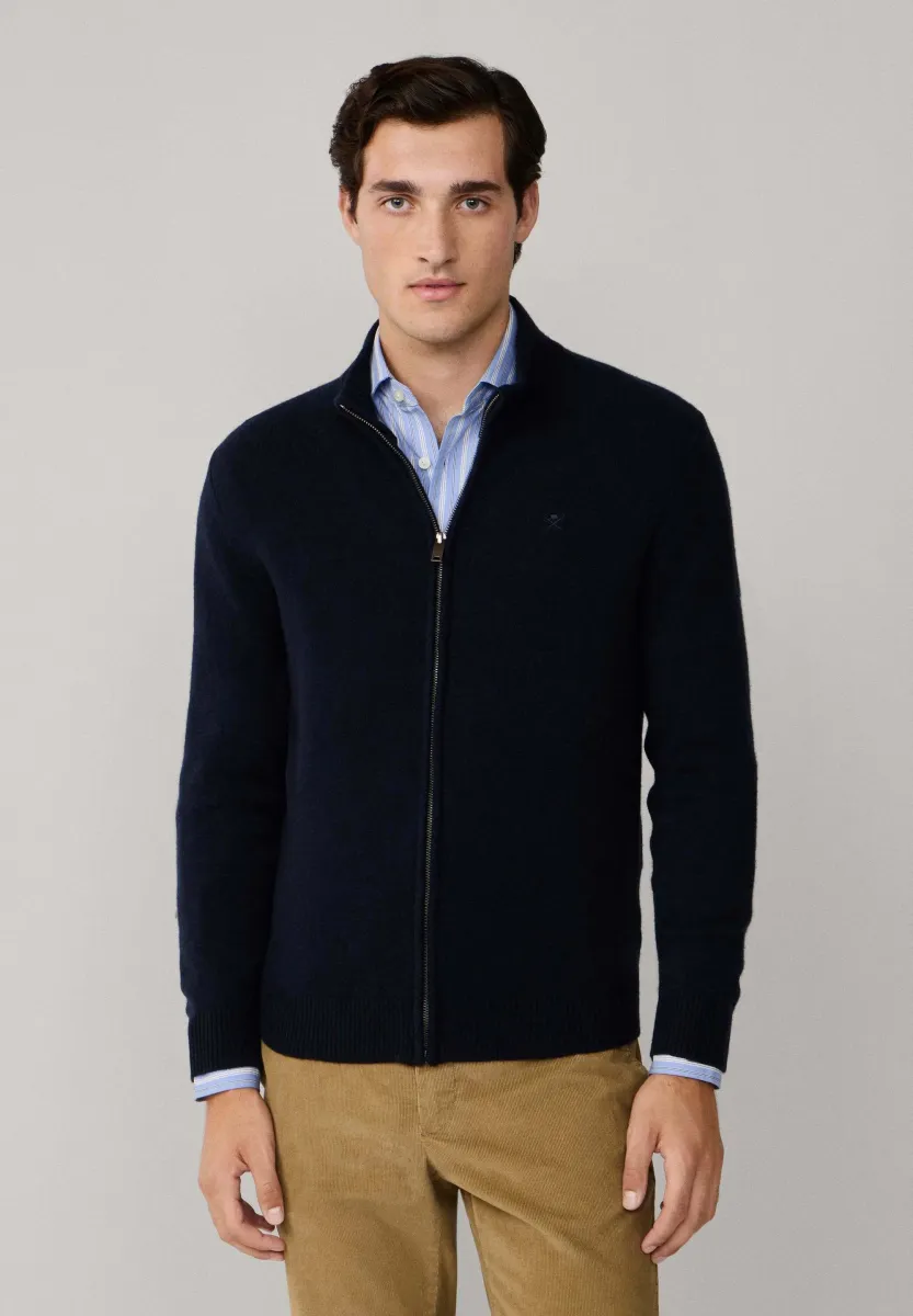 Strickjacke - midnight blue
