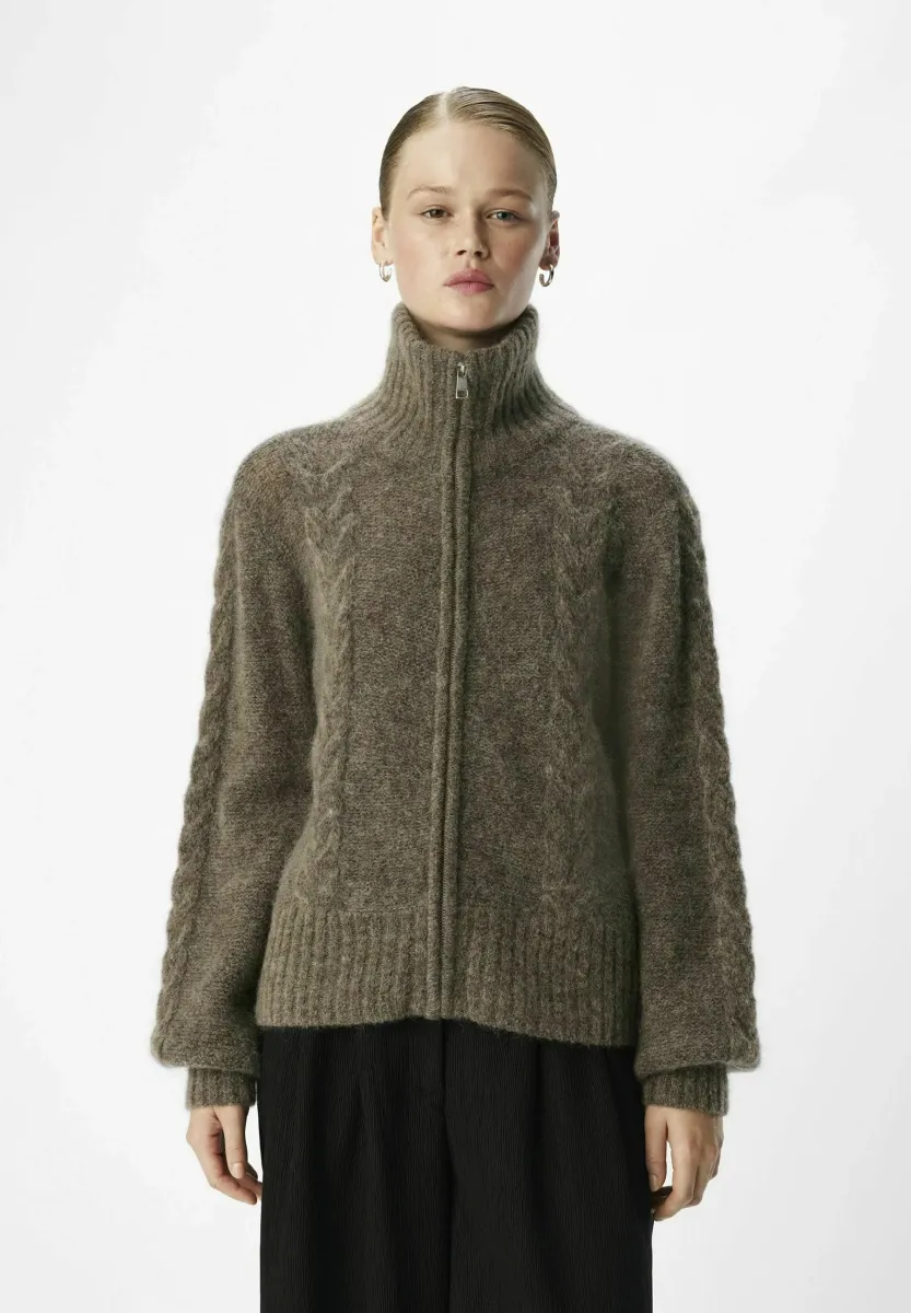 Strickjacke - morel