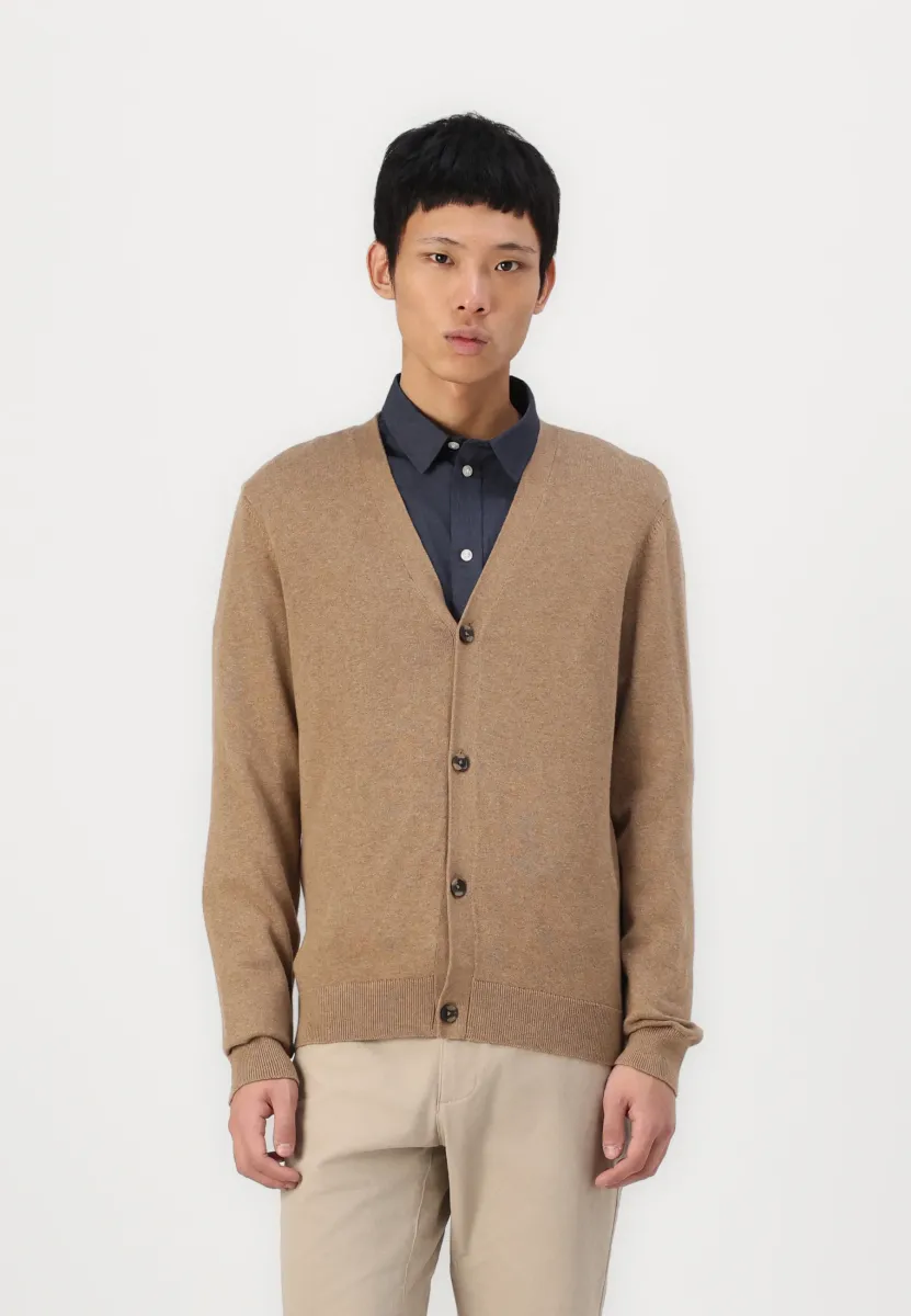 Strickjacke - mottled beige