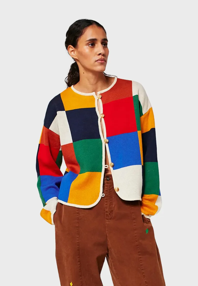 Strickjacke - multicolor