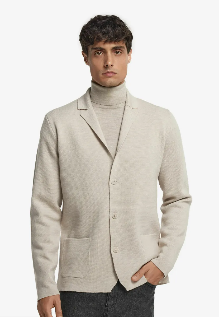 Strickjacke - natürlich - beige corda