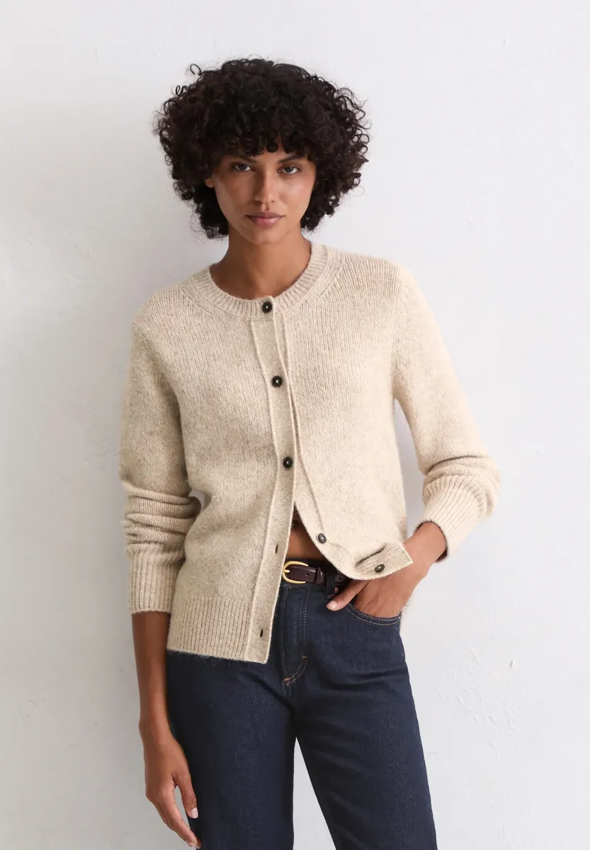 Strickjacke - natural stone
