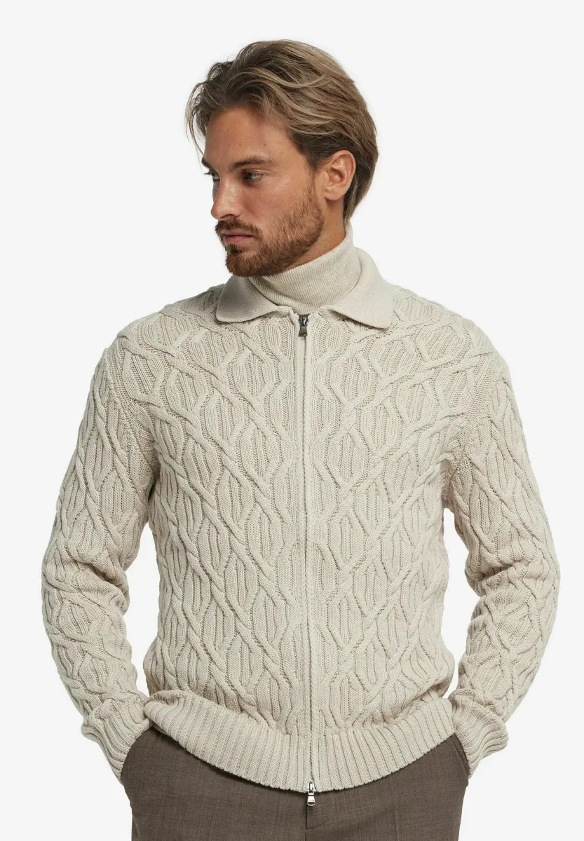 Strickjacke - natural