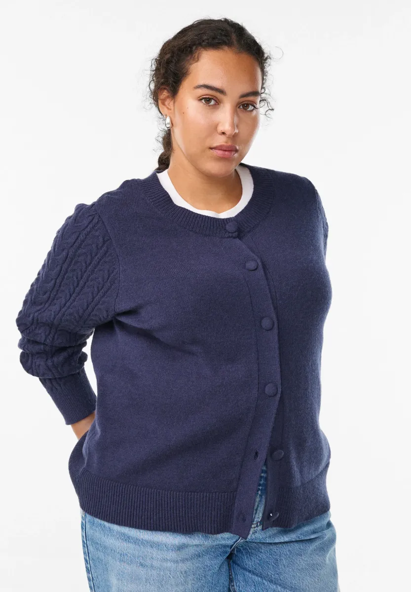 Strickjacke - navy blazer