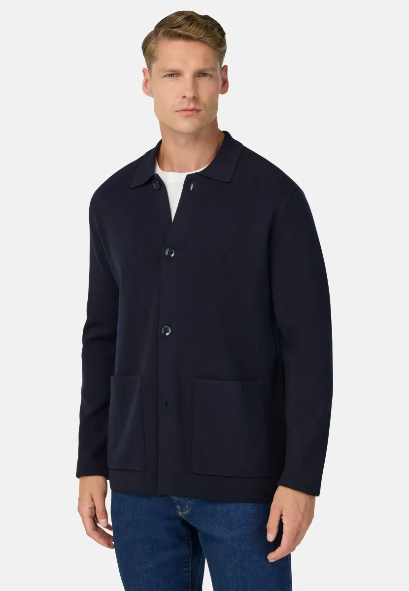 Strickjacke - navy blue