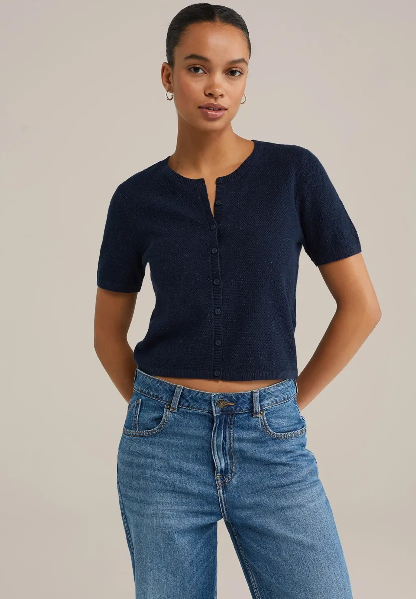 Strickjacke - navy blue