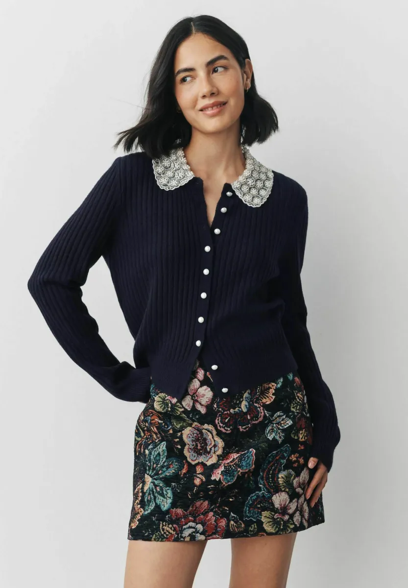Strickjacke - navy blue