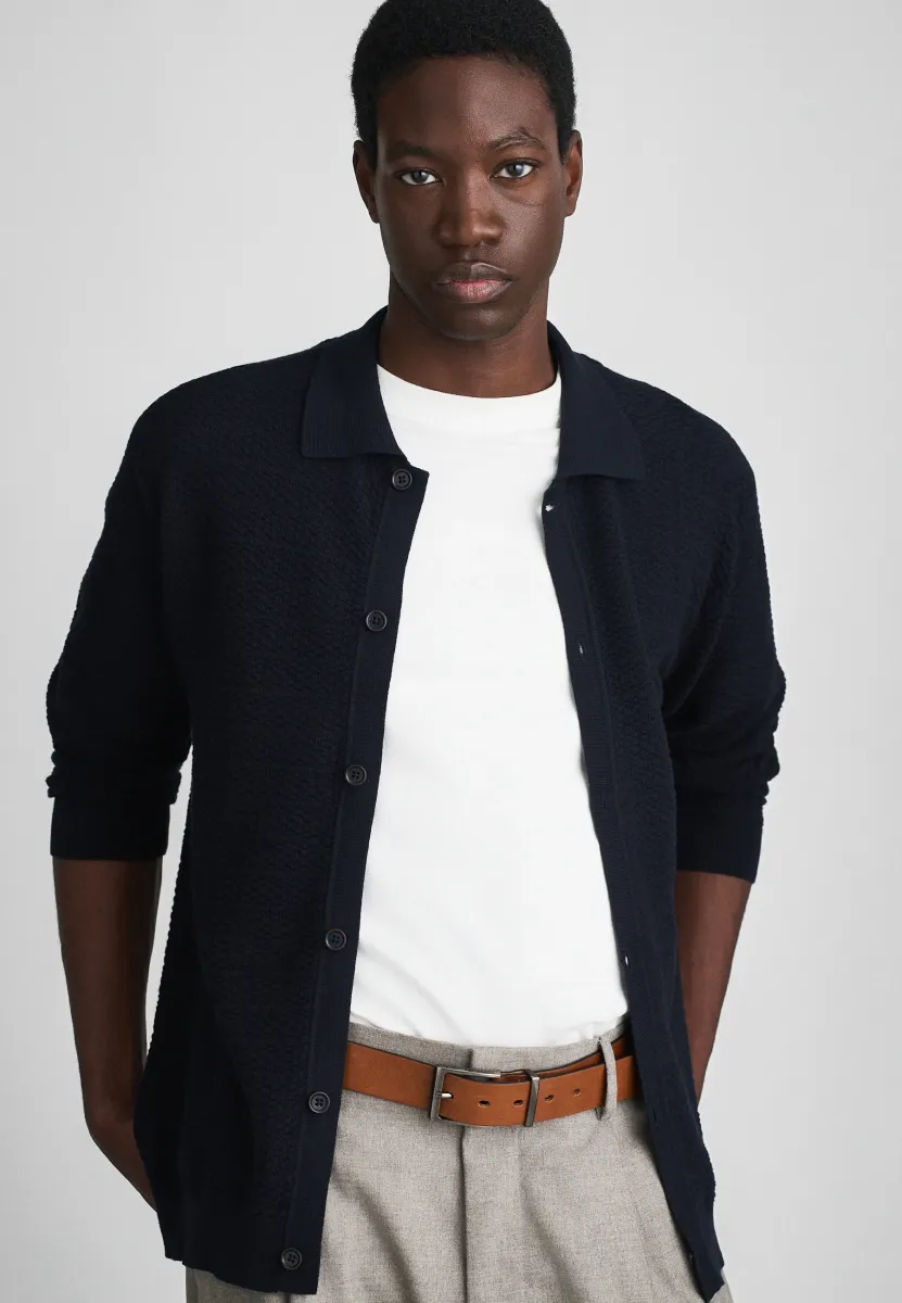 Strickjacke - navy blue