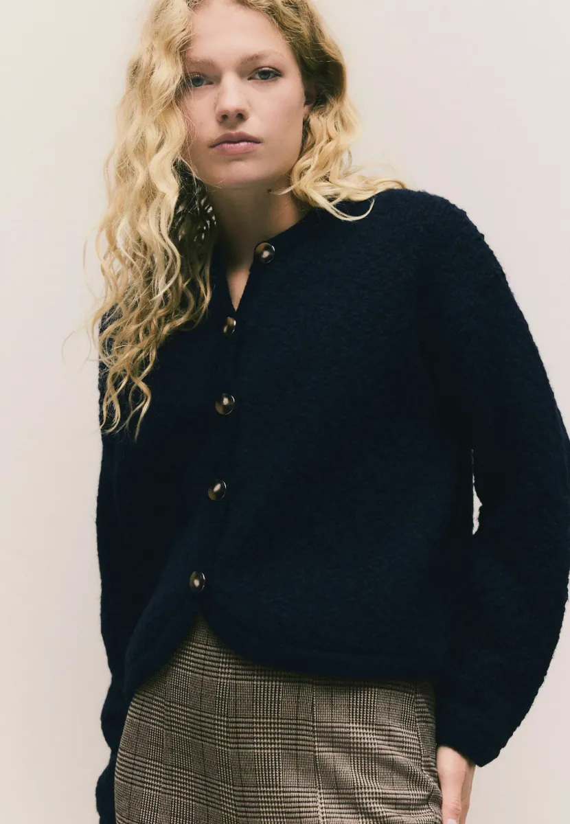 Strickjacke - navy blue