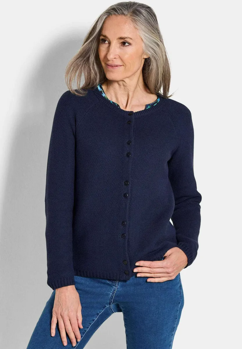 Strickjacke - navy
