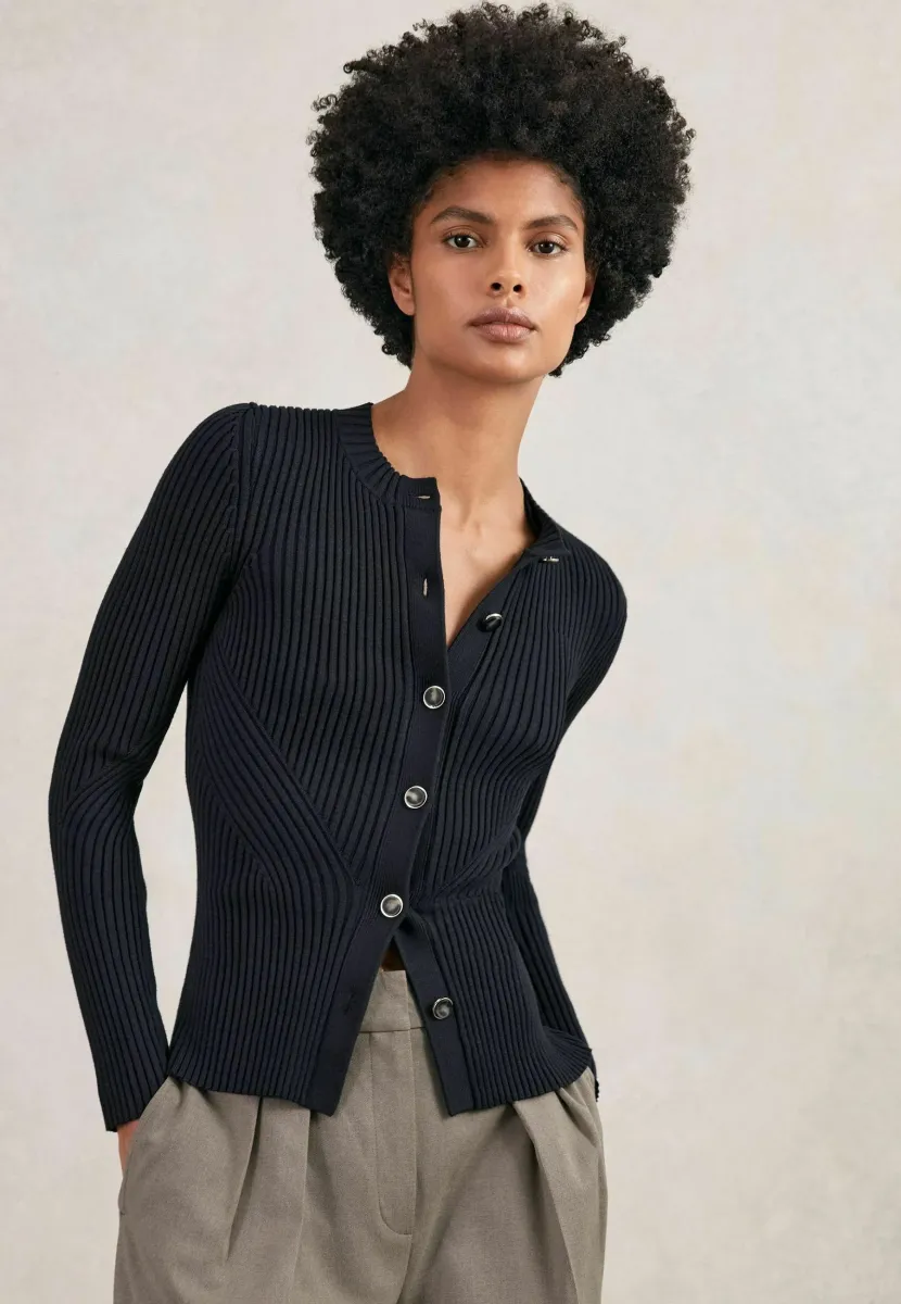 Strickjacke - navy