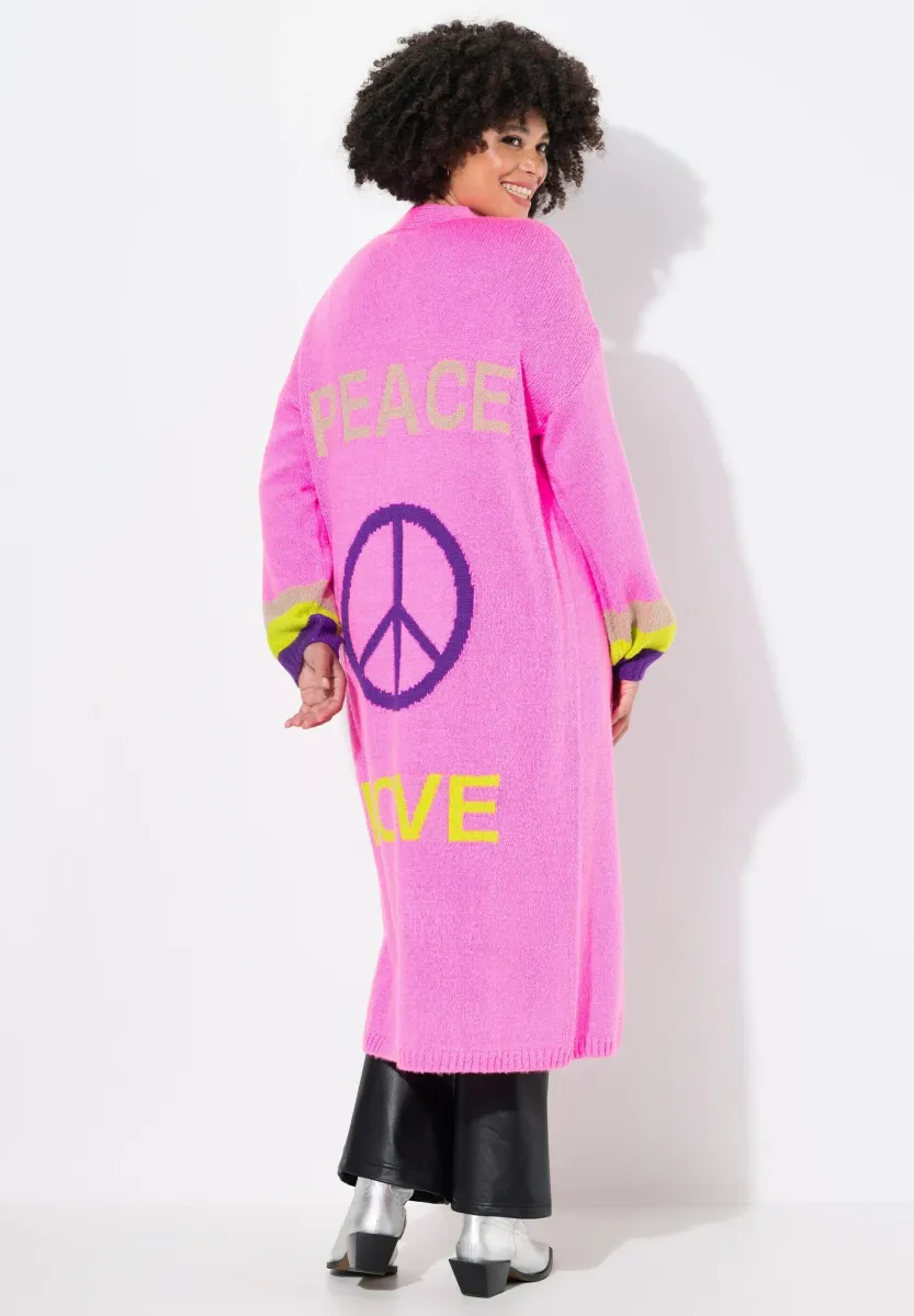 Strickjacke - neon berry