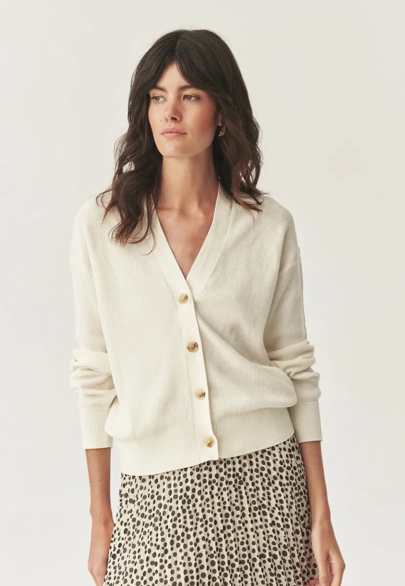 Strickjacke - off white