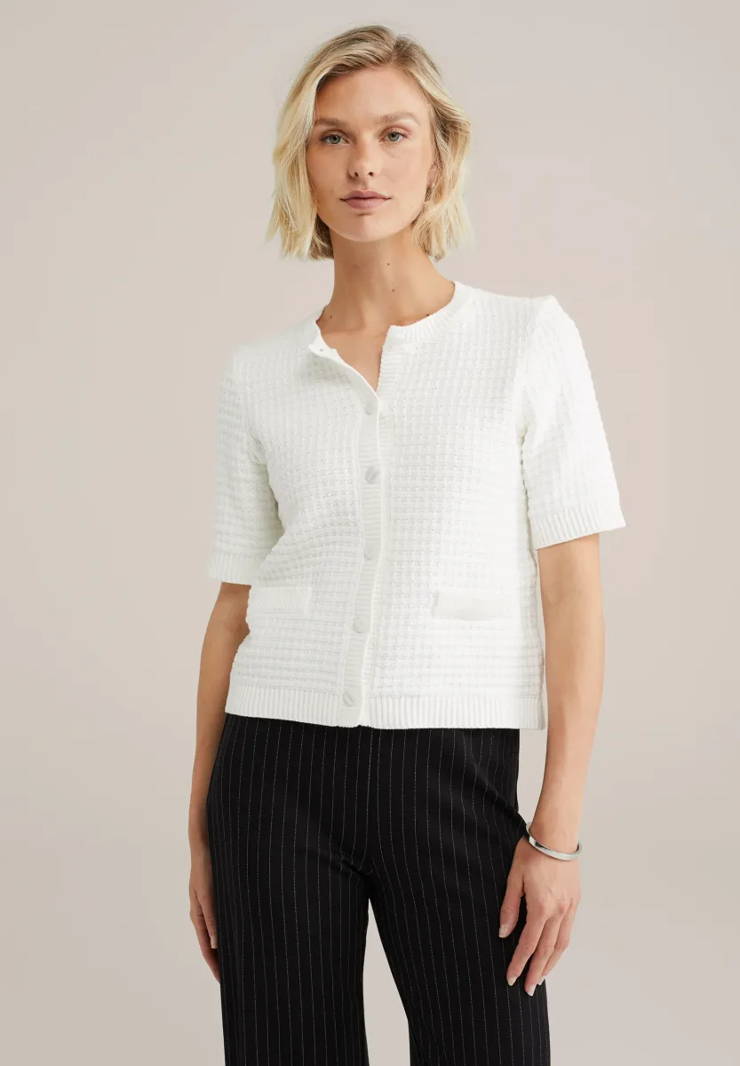 Strickjacke - off-white