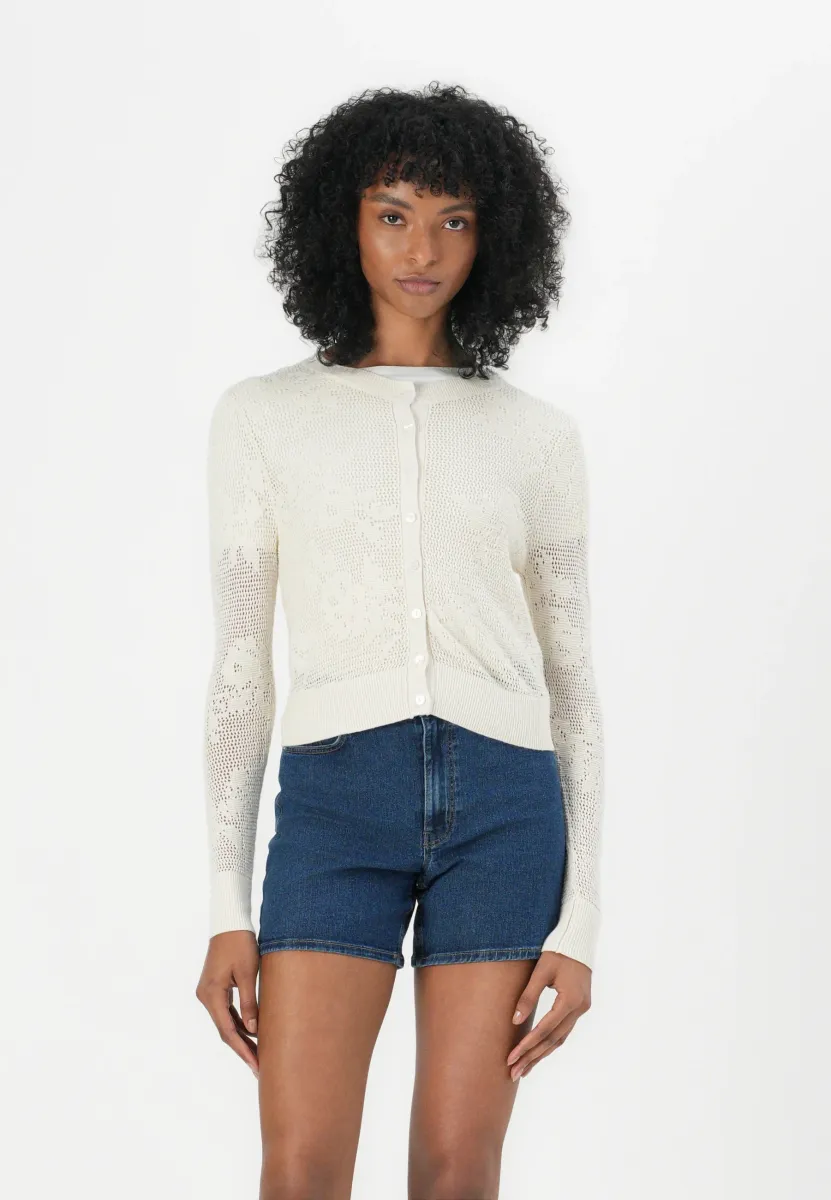 Strickjacke - off white