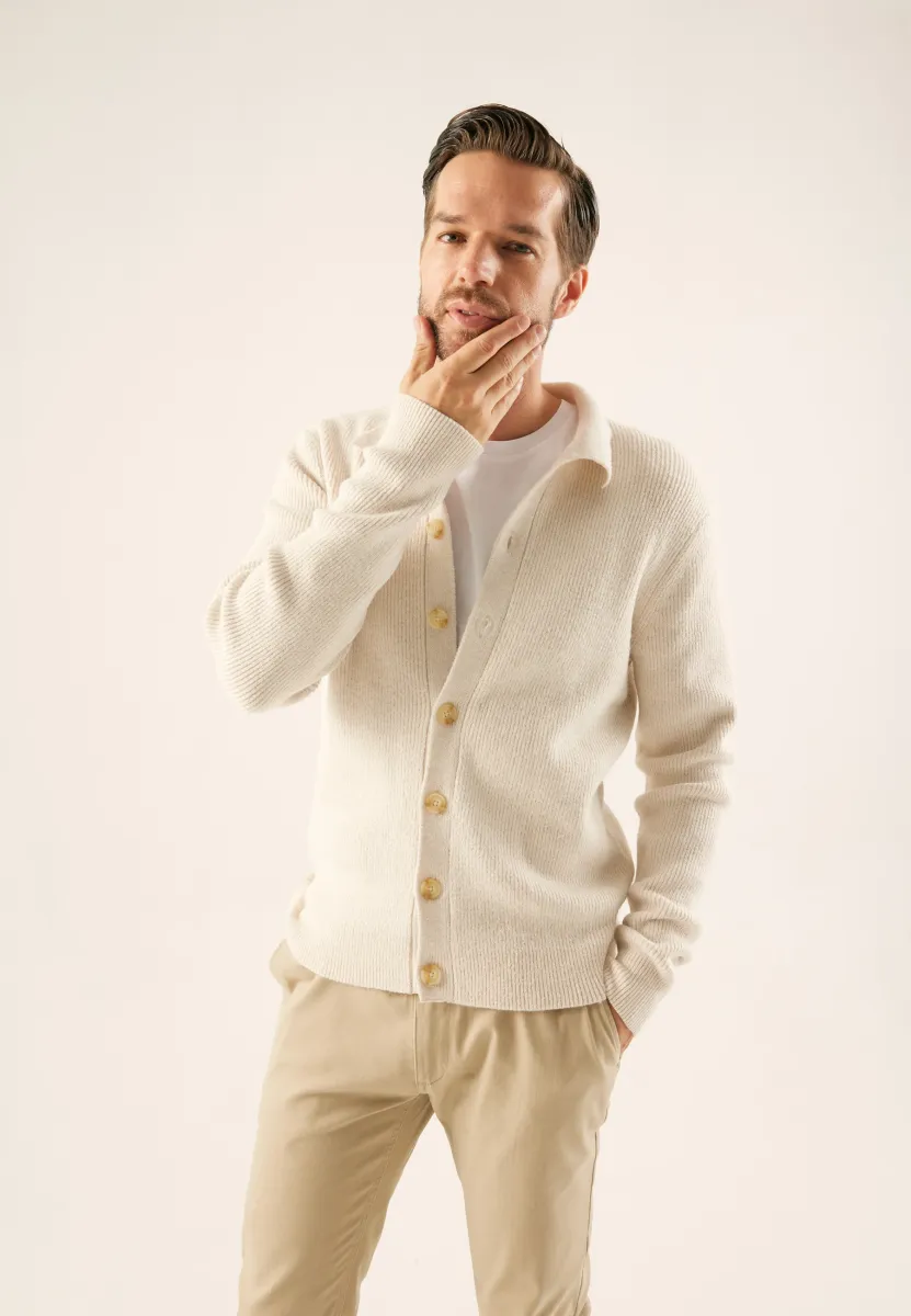 Strickjacke - off-white