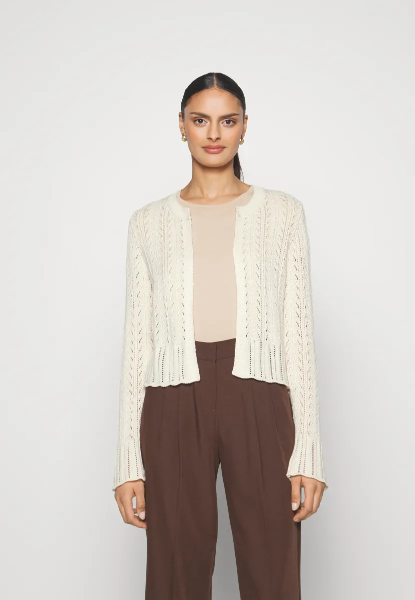 Strickjacke -  offwhite