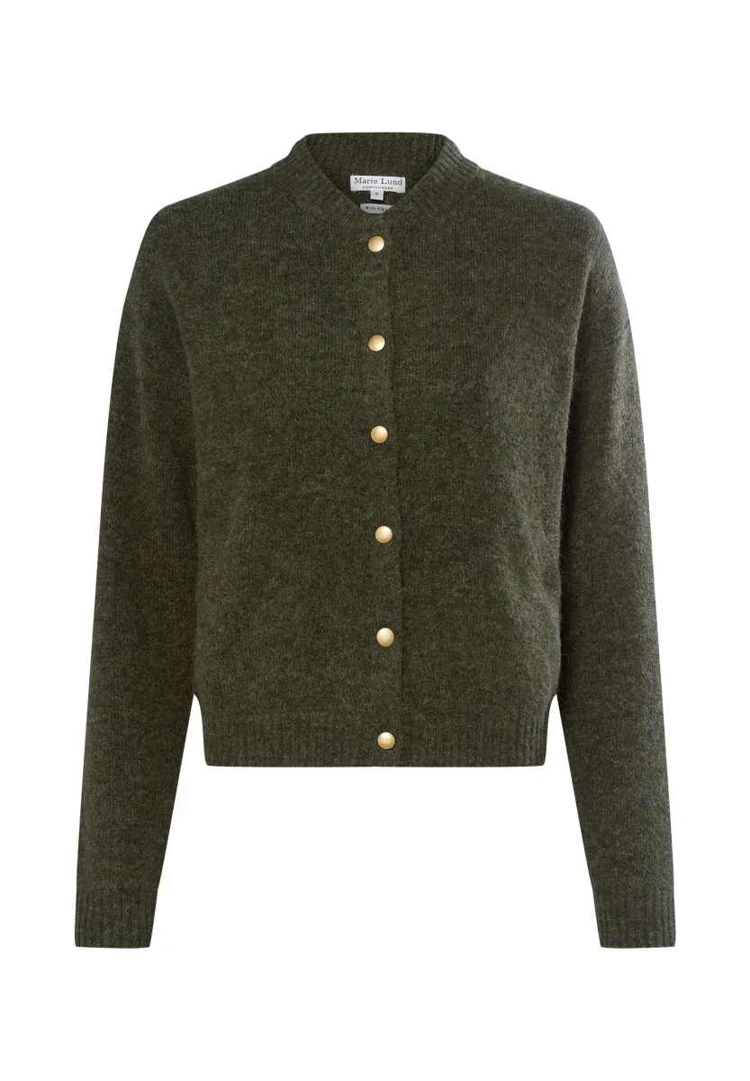 Strickjacke - oliv