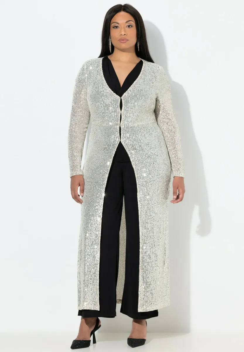 Strickjacke - pale champagne
