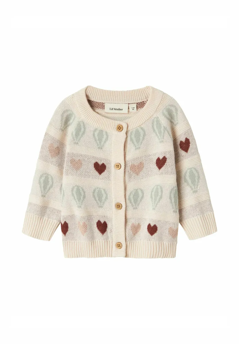 Strickjacke - pastel parchment