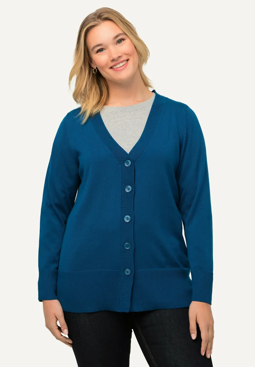 Strickjacke - petrol