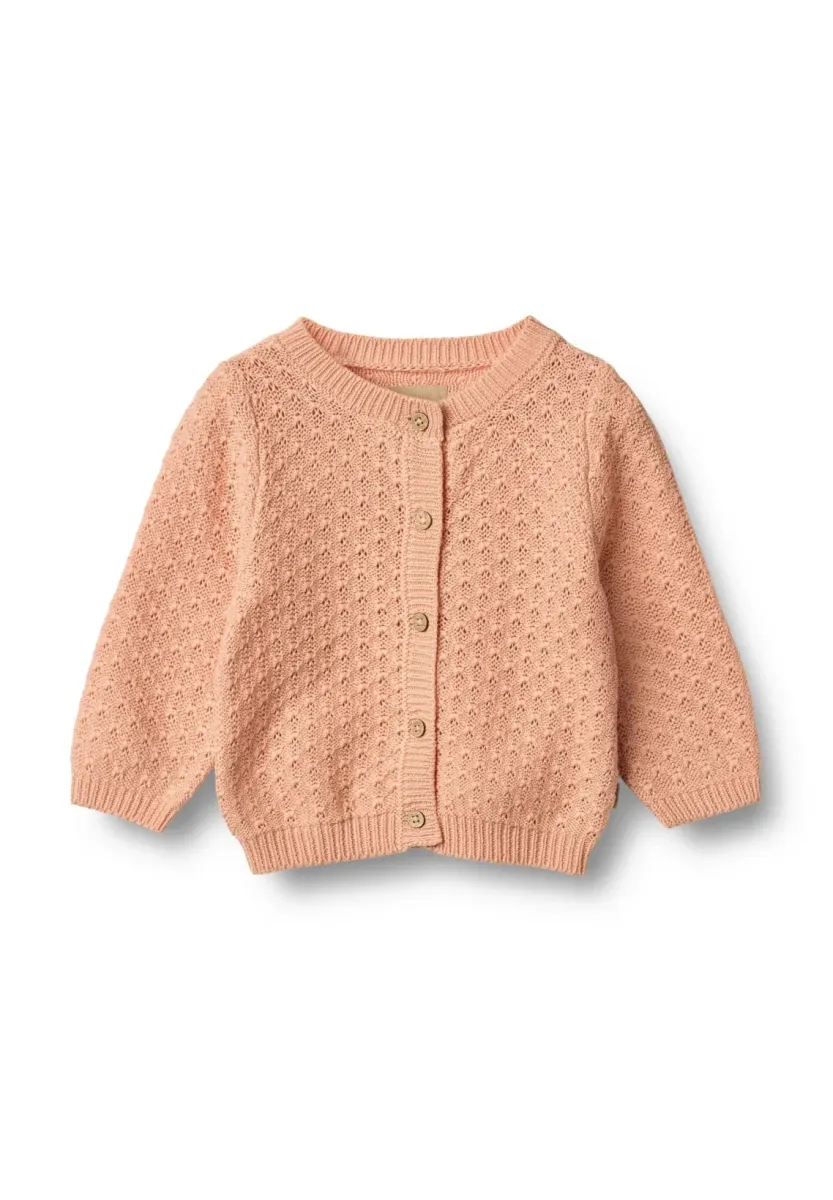 Strickjacke - pink sand
