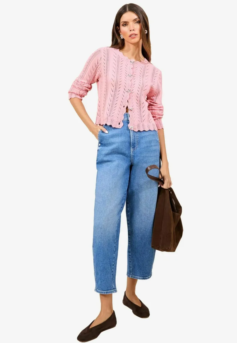 Strickjacke - pink