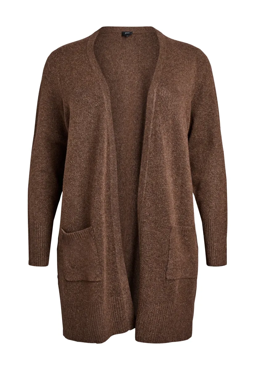 Strickjacke - rain drum black mel.