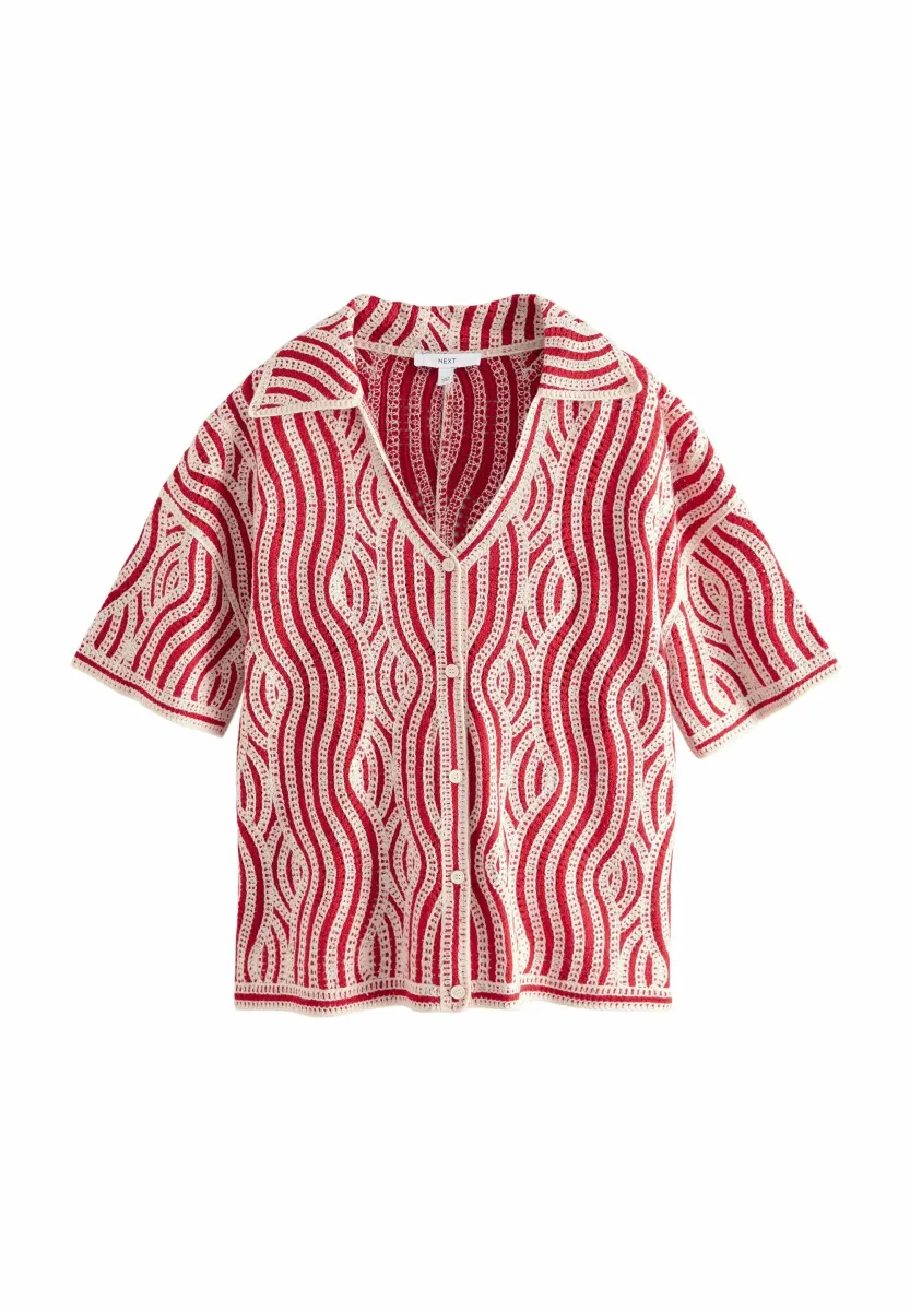 Strickjacke - red ecru
