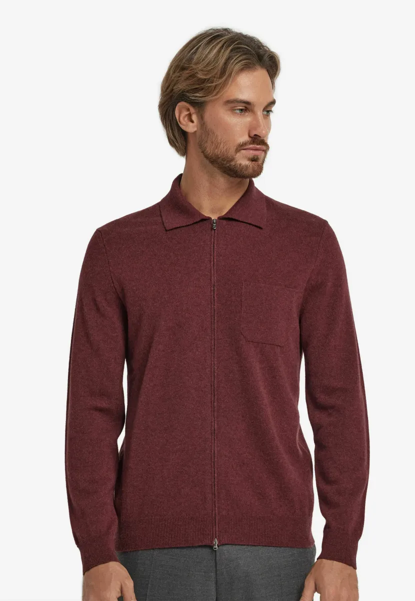 Strickjacke - red