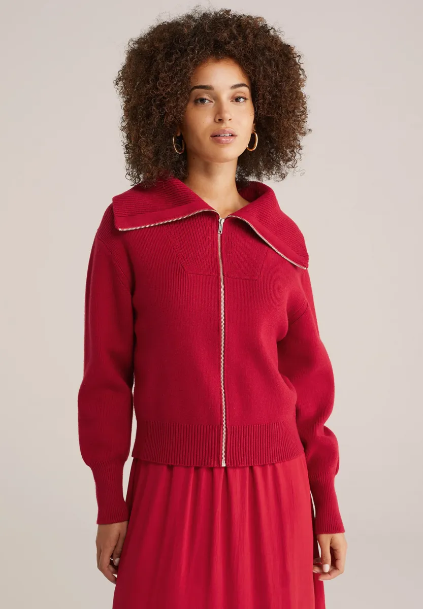 Strickjacke - red
