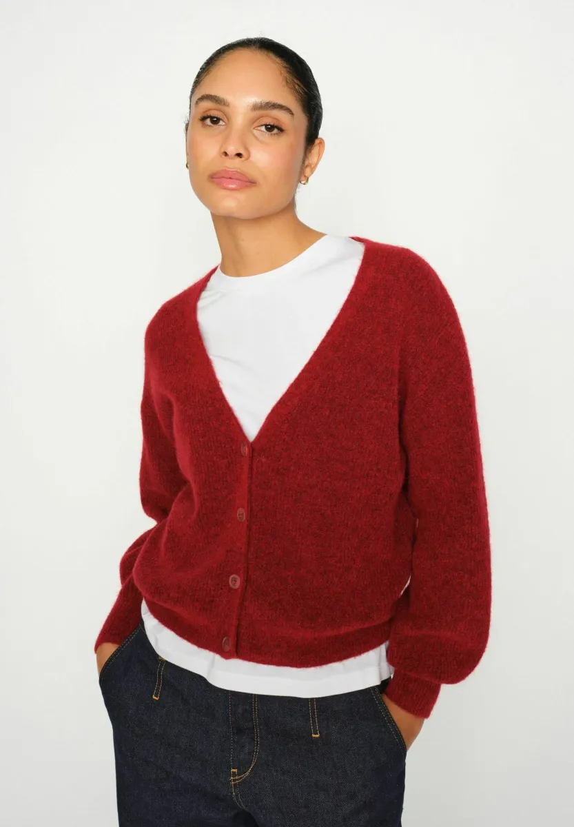 Strickjacke - rhythmic red