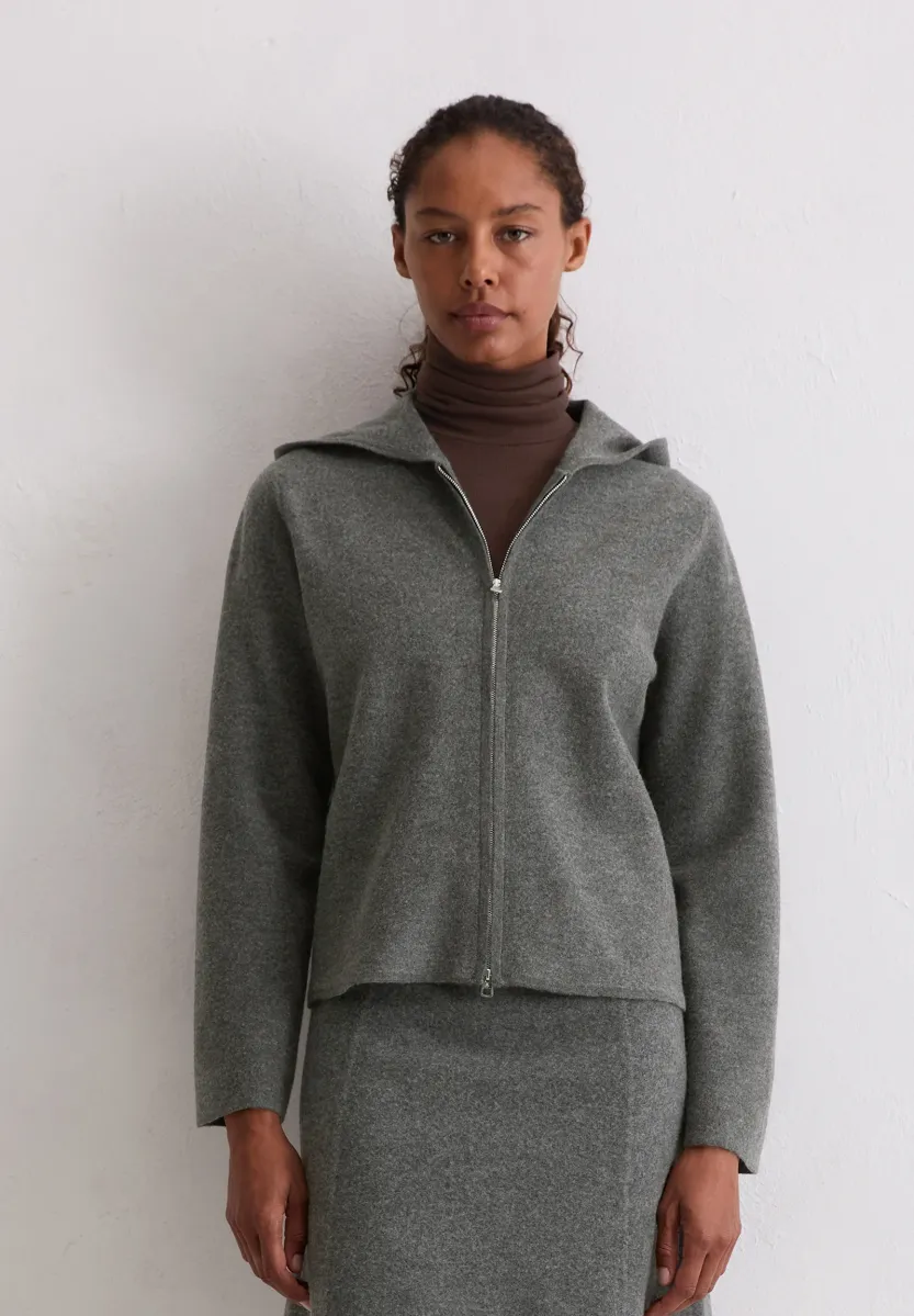 Strickjacke - rocky grey melange